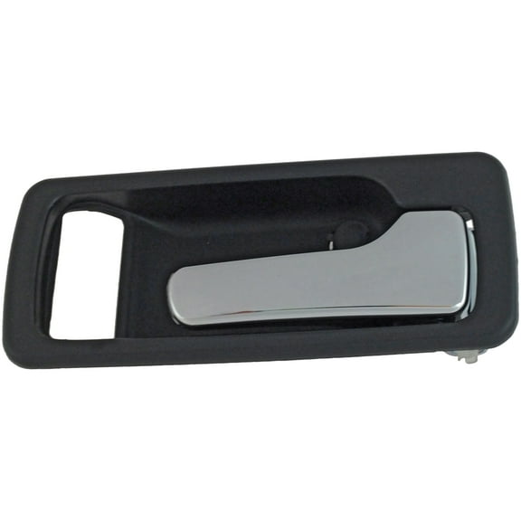 Dorman 92448 Front Passenger Side Interior Door Handle for Specific Honda Models, Black; Chrome