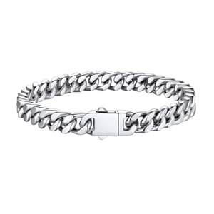 Bestyle 7mm Stainless Steel Miami Cuban Link Bracelet