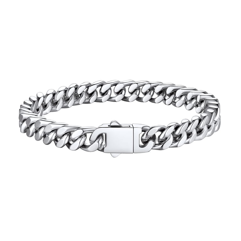 Bestyle 7mm Stainless Steel Miami Cuban Link Bracelet photo 1