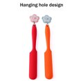 thumbnail image 2 of Freer Silicone Baking Scraper Heat-resistant Cream Shape Spatula Seamless Kitchen Baking Tool, Orange, 2 of 8