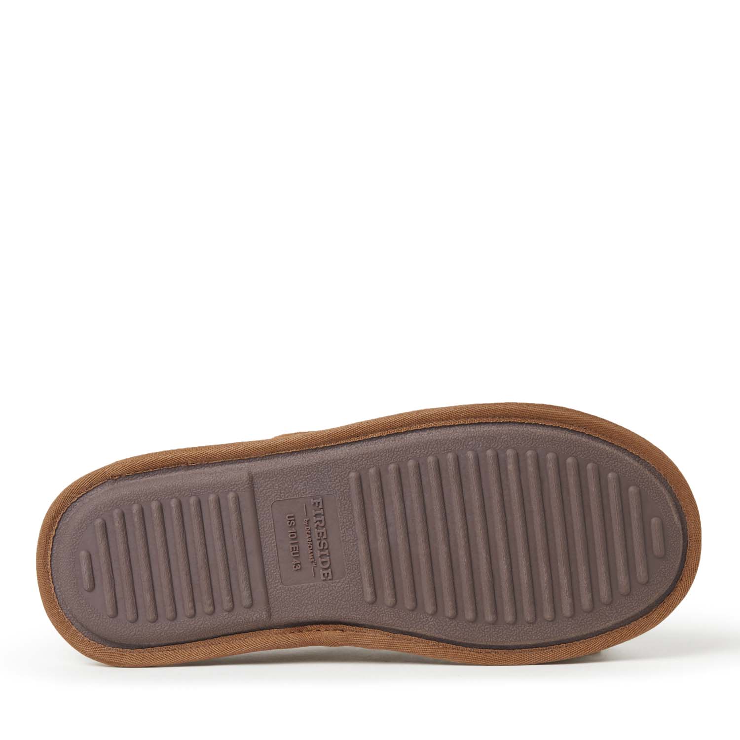 Fireside By Dearfoams Men\'s Warwick Genuine Shearling Scuff Slipper - Chestnut Men main image 3
