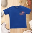 thumbnail image 3 of Shop4Ever American Flag Pocket Size Patriotic 4th of July Toddler's Cotton T-Shirt 5T/6T Royal Blue, 3 of 5