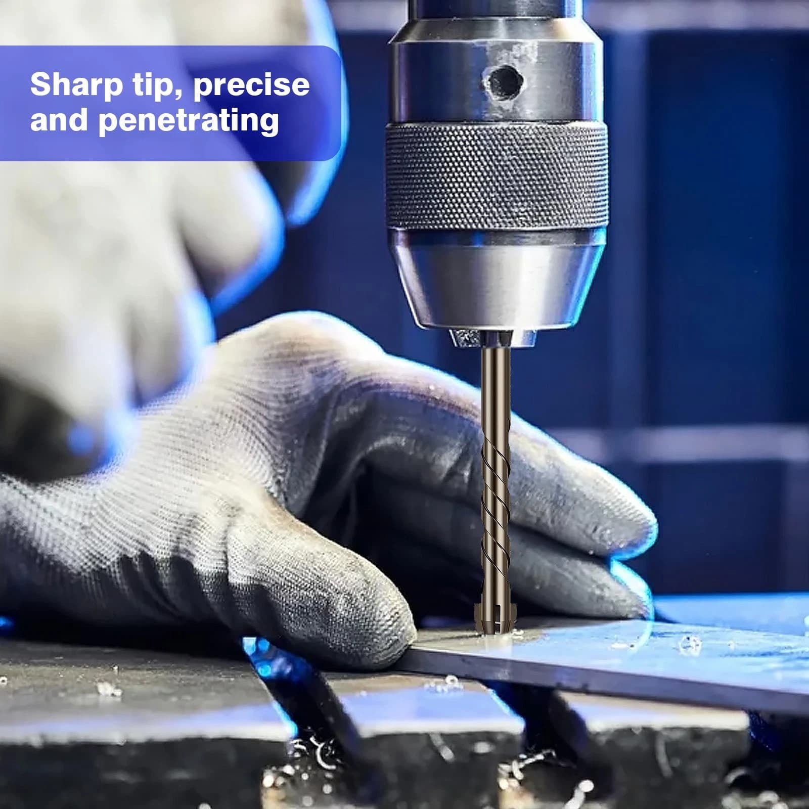 JIAHAOO Durable Steel Masonry Drill Bit Kit For Standard Electric Drill Impact Driver Home Workshop Repair Drilling Use