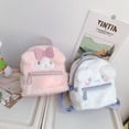 thumbnail image 2 of Mochila de peluche con forma de corazón para niña, con orejas grandes y pelo de perro, 2 of 6