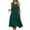 Green, variant on Horkkom Sleeveless Dress for Women Summer Solid Color Midi Dresses V Neck Pleated A Line Dresses Green M