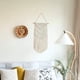 thumbnail image 3 of Tapiz de pared de macramé, tapiz bohemio decorativo elegante, tapiz bohemio, decoración de pared tejida, decoración para bodas, apartamentos, hogar, 41 cm (ancho) x 84 cm (largo), 3 of 6