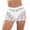 White, variant on REDARER Womens Crochet Lace Cover Up Shorts High Waist for Summer Beach and Bikini Swimwear,XL