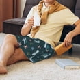 thumbnail image 4 of Wukai Cute Turtle Men’s Short Pajama Pants With Pockets Soft Sleep Pj Shorts for Men-, 4 of 6