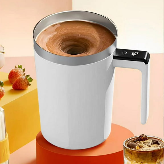 Hometravel 304 Stainless Steel Smart Mixing Cup, Automatic Temperature Control with Digital Display, Electric Milk Frother and Heater for Coffee, Beverage, Home Use