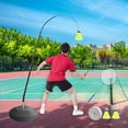 thumbnail image 1 of DYNWAVECA Self Practice Trainer Aid with Badminton Shuttlecocks, Adjustable Self Study Tool Badminton Training Device for Children Kids ,Adults, Backyard Stainless Steel Rod, 1 of 10