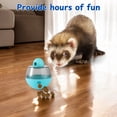 thumbnail image 5 of Ferret Treat Ball Interactive Toy for Small Animal, Dry Food Dispensing Enrichment Toy for Ferrets, Hedgehog, Bunny, Guinea Pig and Rat, Pet Ferret Accessories, XL Wiggle, 5 of 8