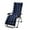 Darkblue, variant on YEERSWAG  Non Slip Padded Lounge Chaise Cushion with Ties, 67 in. x 21 in.  x 3 in. (Chair Not Included)
