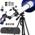 thumbnail image 1 of USCAMEL Telescopio para Niño Adulto, Telescopio de 500mm Apertura de 70mm para Principiante, Telescopio Refractor 2 Ocular, Telescopio 150X para Astronomía y Visión, 1 of 9