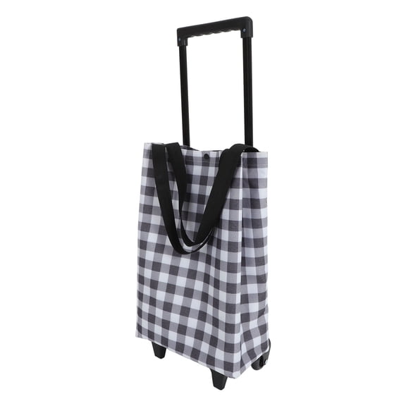 MIPCASE Reusable Shopping Cart on Wheels with Oxford Cloth Sturdy Material