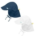 thumbnail image 1 of i play Baby and Toddler Flap Sun Protection Hat-Navy and White - 2 Pack, 1 of 3