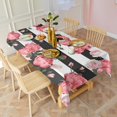 thumbnail image 6 of Pioneer Flower Floral Print Pattern Rectangle Tablecloth 60"x120",Waterproof Polyester Rectangle Table Cloth, Wipeable Spillproof Polyester Tablecloth for Dining, Camping, Indoor and Outdoor, 6 of 6