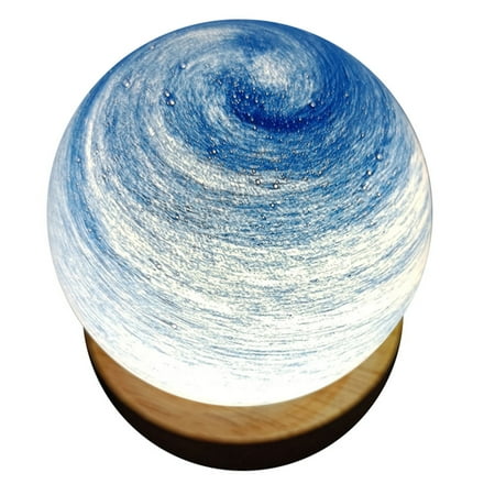 

Moon Lamp Galaxy Lamp Unique Moon Star Night Lamp Light for Kids Baby Friends Family Gifts Sky Blue USB Plug-in Tri-color Stepless Dimming