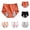 Gray, variant on High-Waisted Period Underwear for Women, Plus Size Menstrual Panties with Extended Leak-Proof Lining, Breathable Cotton Hygiene Briefs for Heavy Flow Protection Vermilion L