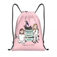 thumbnail image 3 of Mochila con cordón para deportes, gimnasio, para correr, con diseño de enfermera de dibujos animados, 3 of 5