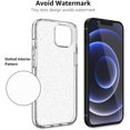 thumbnail image 3 of IBAOLEA Cristal Liquide Quartz Souple Couverture de Téléphone Intelligent TPU pour iPhone 13 Mini, 3 of 6