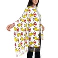 thumbnail image 3 of Rateoe Rubber Duck Chicken Bird Women's Traditional Scarf Wrap Tassel Shawl Fringes Neck Head Shawl Retro Scarf, 3 of 8
