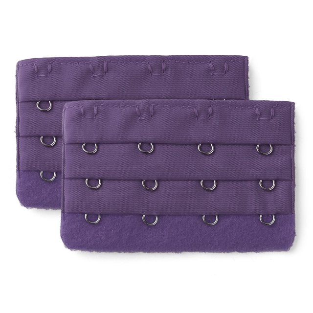 INSPIRE CHIC Rallonges de Soutien-Gorge pour Femmes 3 Rangées 4 Crochets Rallonges de Bretelles Violet 3 Rangées 4 Crochets 2 Pcs