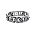 thumbnail image 1 of PROSTEEL Cadena de eslabones cubanos Nudo celta Pulsera para hombre 16MM Acero inoxidable Hip Pop Pulseras de plata para niño, 8.2 pulgadas, 1 of 8