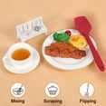 thumbnail image 6 of Unique Bargains Silicone Spatula Set of 4 Heat Resistant Non Stick Turner Red, 6 of 7