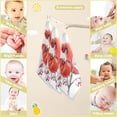thumbnail image 2 of Coolnut Red Birds Baby Muslin Washcloths Face Towel, 3 PCS Christmas Burp Cloths Cotton Wipes Infant Wash Cloth for Newborn Boys Girls 12x12 inches, 2 of 6