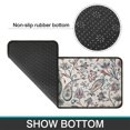 thumbnail image 6 of White Pioneer Flower and Paisley Pattern Kitchen Rugs Sets Of 2,Anti Fatigue Kitchen Mat Rugs Non Slip Washable,Decorative Kitchen Floor Mats for Kitchen,Sink,Laundry,17"X30"+17"X47", 6 of 7