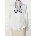 thumbnail image 5 of INSPIRE CHIC Foulards Minces pour Femmes à Rayures Bandeau Ruban Blanc m, 5 of 5