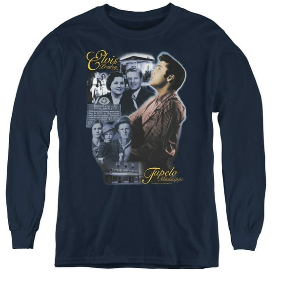 Elvis Presley - Tupelo - Youth Long Sleeve Shirt - Large