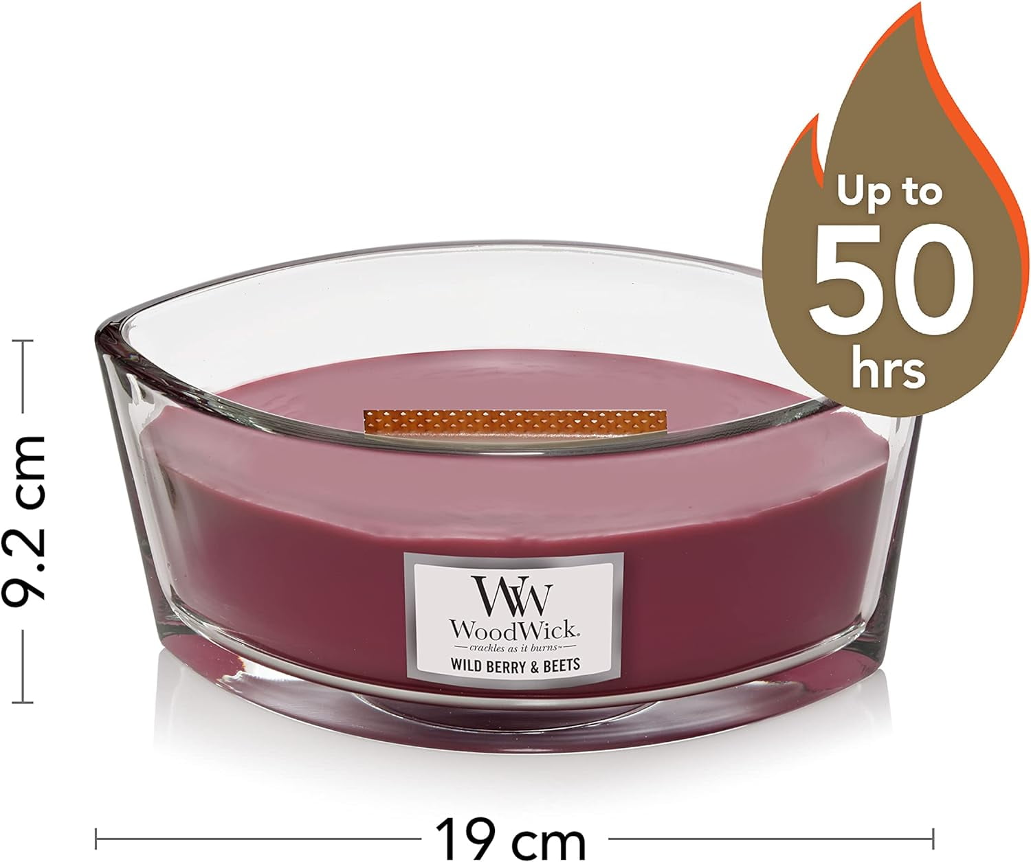 WoodWick - Wild Berry & Beets Ellipse Jar Candle (453g)