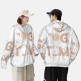 thumbnail image 5 of Fotbe Cat Yoga Time Men's Women's UPF 50+ Sun Protection Jacket Hooded Cooling Shirt with Pockets Hiking Outdoor Performance-Large, 5 of 8