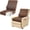 Brown, variant on 2-in-1 Recliner Cushions for Elderly Egg Crate Foam Seat Cushion and Ergonomic Back Support Pillow Non-Slip Recliner Cushions for Long Sitting Reduces Muscle Fatigue, Gray