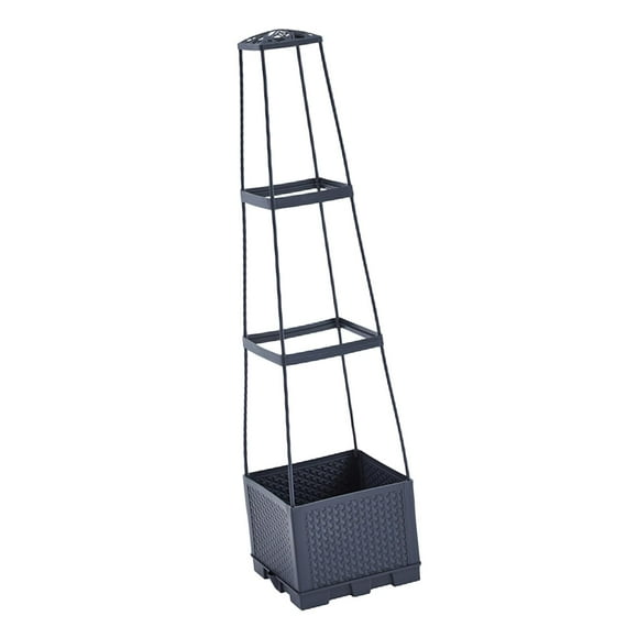 Climbing Vegetables Pot, Raised Garden Bed Planter Box, Sturdy Trellis Support Climbing Plants Pot Tomato Planters, for Yard