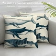 thumbnail image 3 of YANMS Bible Scripture Than of The Sea Christian Decorative Throw Pillow Covers,Watercolor Shark Pillow Case Covers for Christian Home,Christian Gifts, 3 of 5