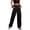 Black, variant on Womens High Waisted Cargo Pants Wide Leg Casual Pants Trousers with Pockets,Army Green,Women's XS-XL