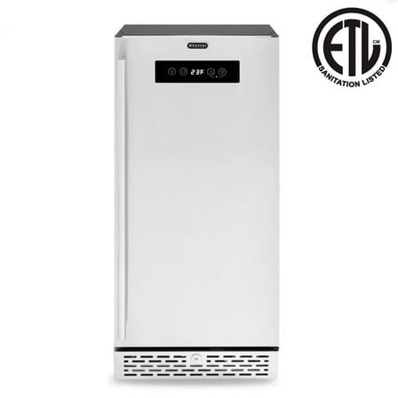 2.9 cu. ft. Stainless Steel Built-in & Freestanding Beer Keg Froster Beverage Refrigerator with Digital Controls