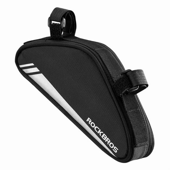 Rockbros Bike Frame Bag, Triangle Frame Bag, 0.7L Capacity, Reflective Rainproof Lightweight Portable