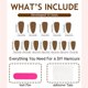 thumbnail image 3 of Almond Artificial Nail Acrylic False Nail with Glossy Star Moon Sun Designs For Fashionable Women And Students 24Pcs, 3 of 4