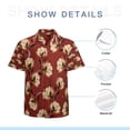 thumbnail image 7 of High Quality Hawaiian Shirts for Men Short Sleeve Aloha Beach Shirt Floral Summer Casual Button Down Shirts Blouses TM4BQY, 7 of 7