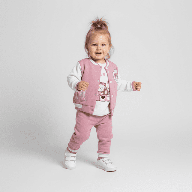 JuniorKids Ensemble de Jogging pour Filles Varsity Bear