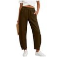 thumbnail image 2 of HongQid Womens Barrel Pants High Elastic Waisted Summer Capri Pants Loose Fit Casual Wide Leg Trousers, 2 of 7