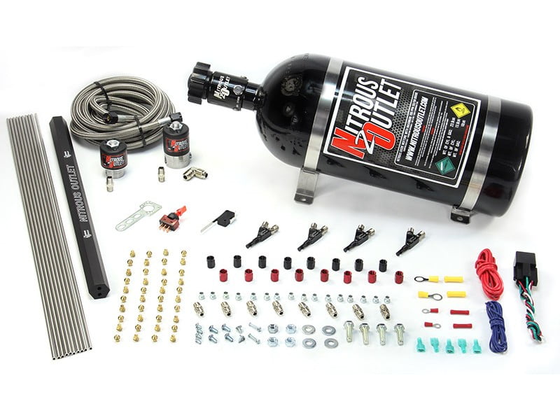 Nitrous Outlet Dual Stage 4 Cylinder 4 Solenoids Direct Port System