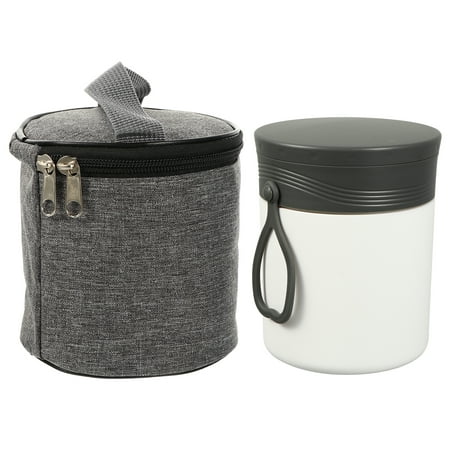 

1 Set of Mini Insulation Barrels Portable Breakfast Cup Soup Porridge Holder