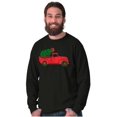 thumbnail image 4 of Christmas Tree Xmas Pick Up Truck Long Sleeve TShirt Men Women Brisco Brands S, 4 of 6