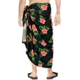 thumbnail image 3 of LA LEELA Men's Bath Trunk Swimwear Sarong Pareo Beach Wrap One Size Midnight, Hibiscus Summer Vacation Party, 3 of 5