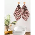 thumbnail image 2 of Farmhouse Kitchen Dish Towels for Drying Dishes Set of 3, Vintage Star Retro Rustic Checked Grid Lodge Waffle Weave Microfiber Hand Tea Bathroom Towels Quick Dry & Absorbent Towel 12x12, 2 of 7