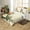 Beige Green Pink, variant on Erosebridal Watercolor Floral Comforter Cover Twin, Rainbow Gradient Blossoms Flower Bedding Twin Size, Reversible 2pcs (No Comforter)